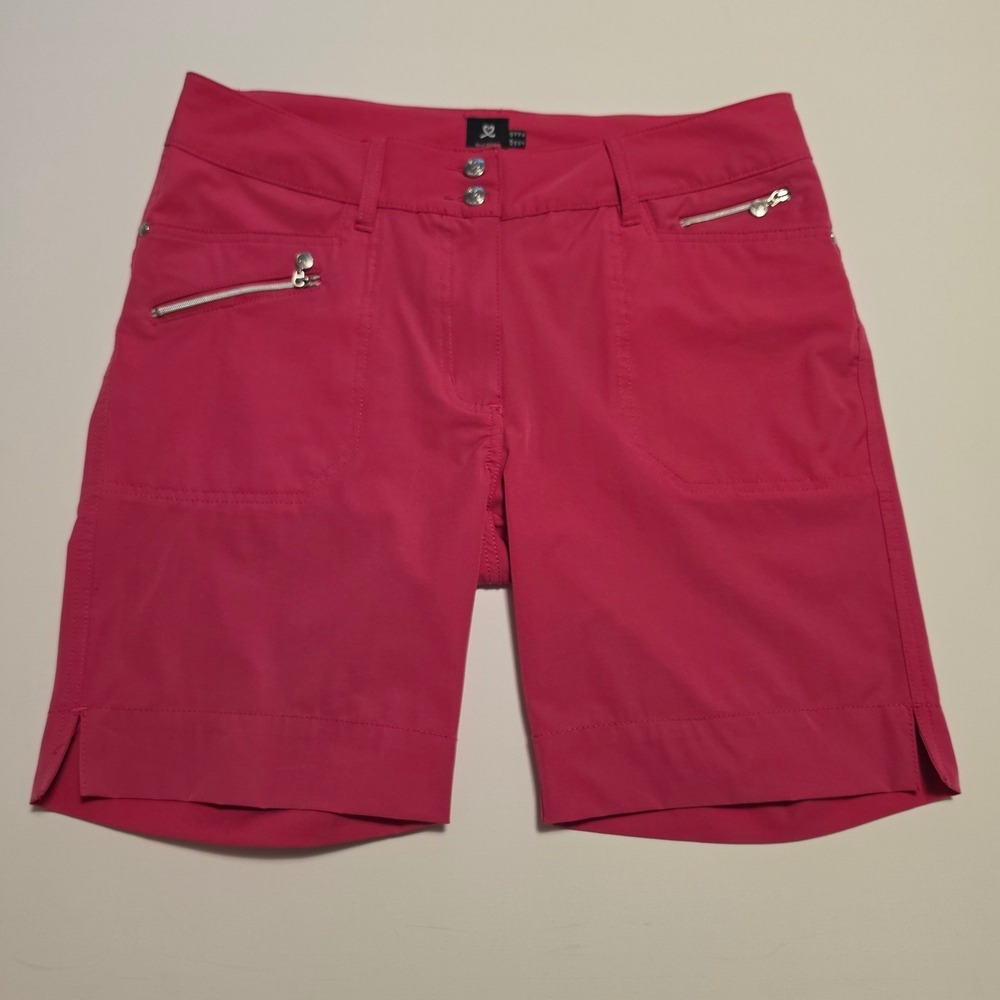 Daily Sports Golf Shorts Solid Pink Technical Multi-Pocket Size 10